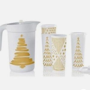 Tupperware Christmas Treeful Tidings  5pc Set New